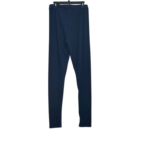 Capella blue ribbed knit leggings size Medium - Picture 5 of 6